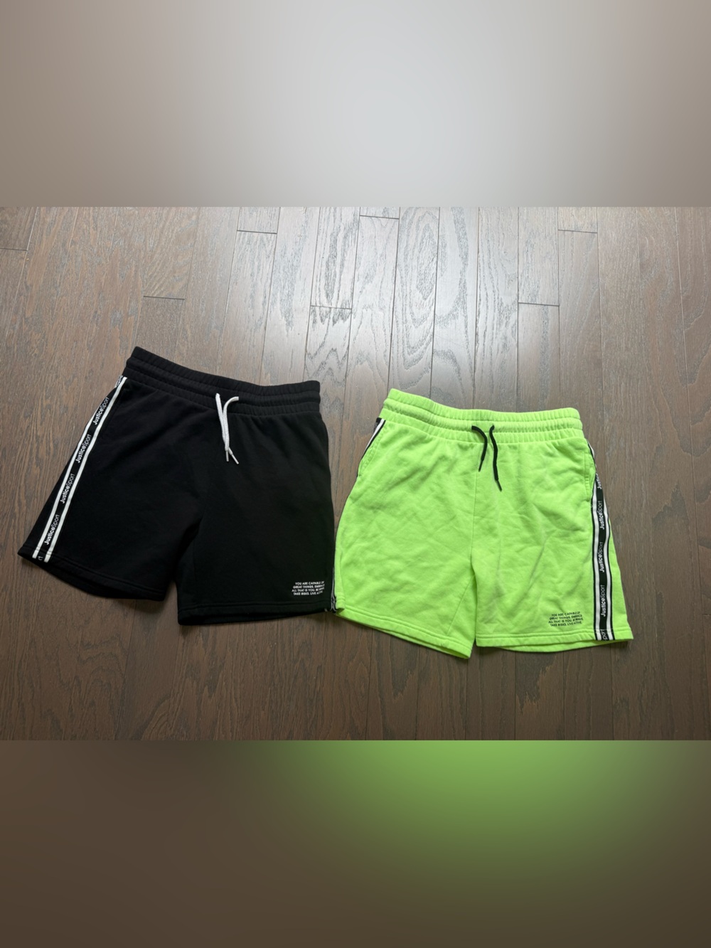 Justice Girls Shorts lot bundle Sport Logo Pockets Size 16/18 fleece